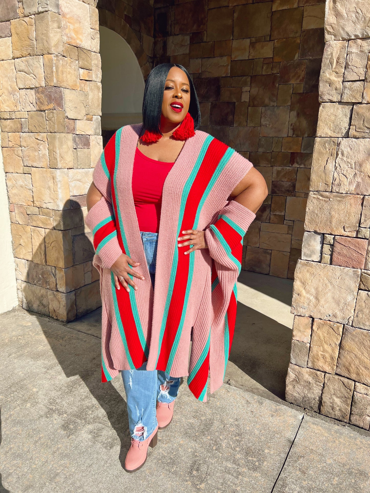 Favorite Rich Auntie Sweater (Pink)