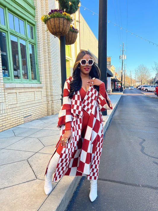Checkmate Cardigan Kimono