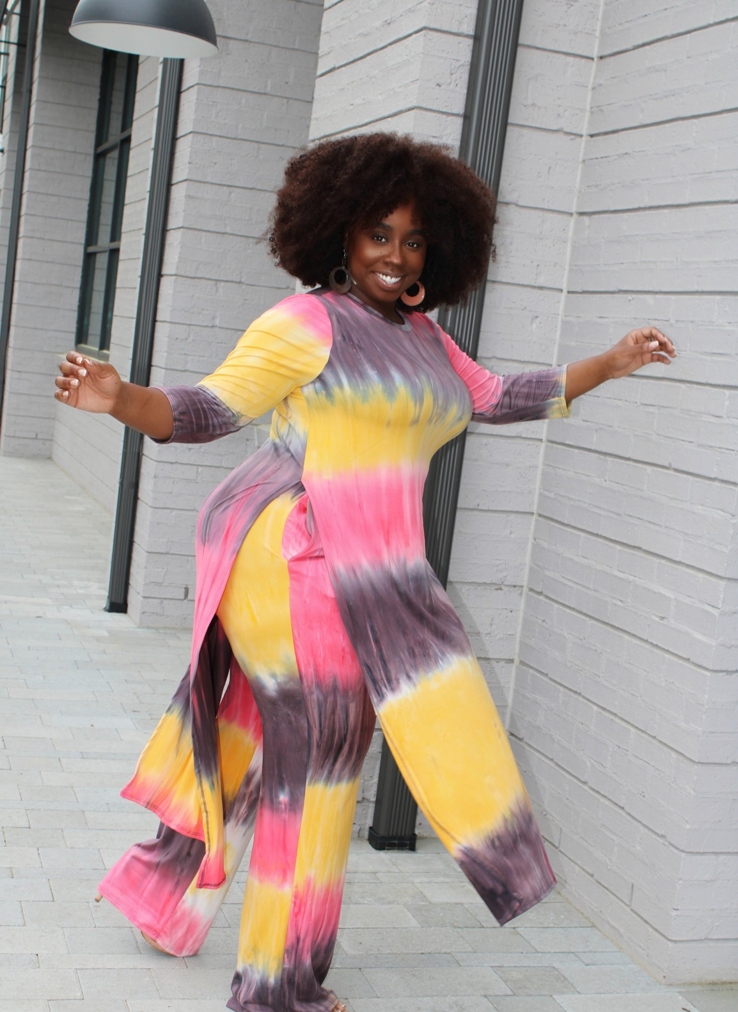 Tied Up (Coral & Yellow)