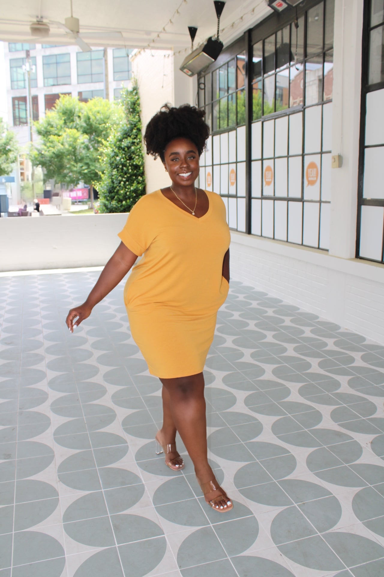 The Basic T Dress (Golden)