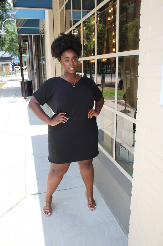 The Basic T Dress (Black)
