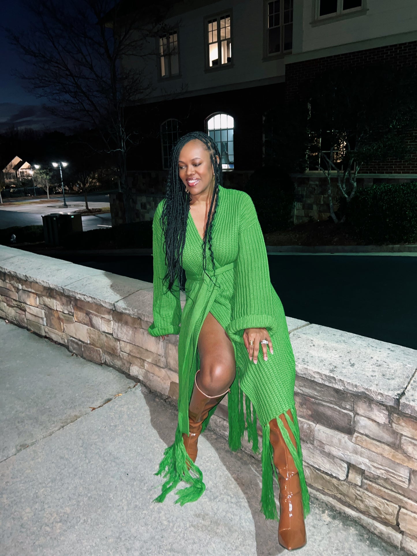 Sweater Weather Green (Fits Sm-3x)