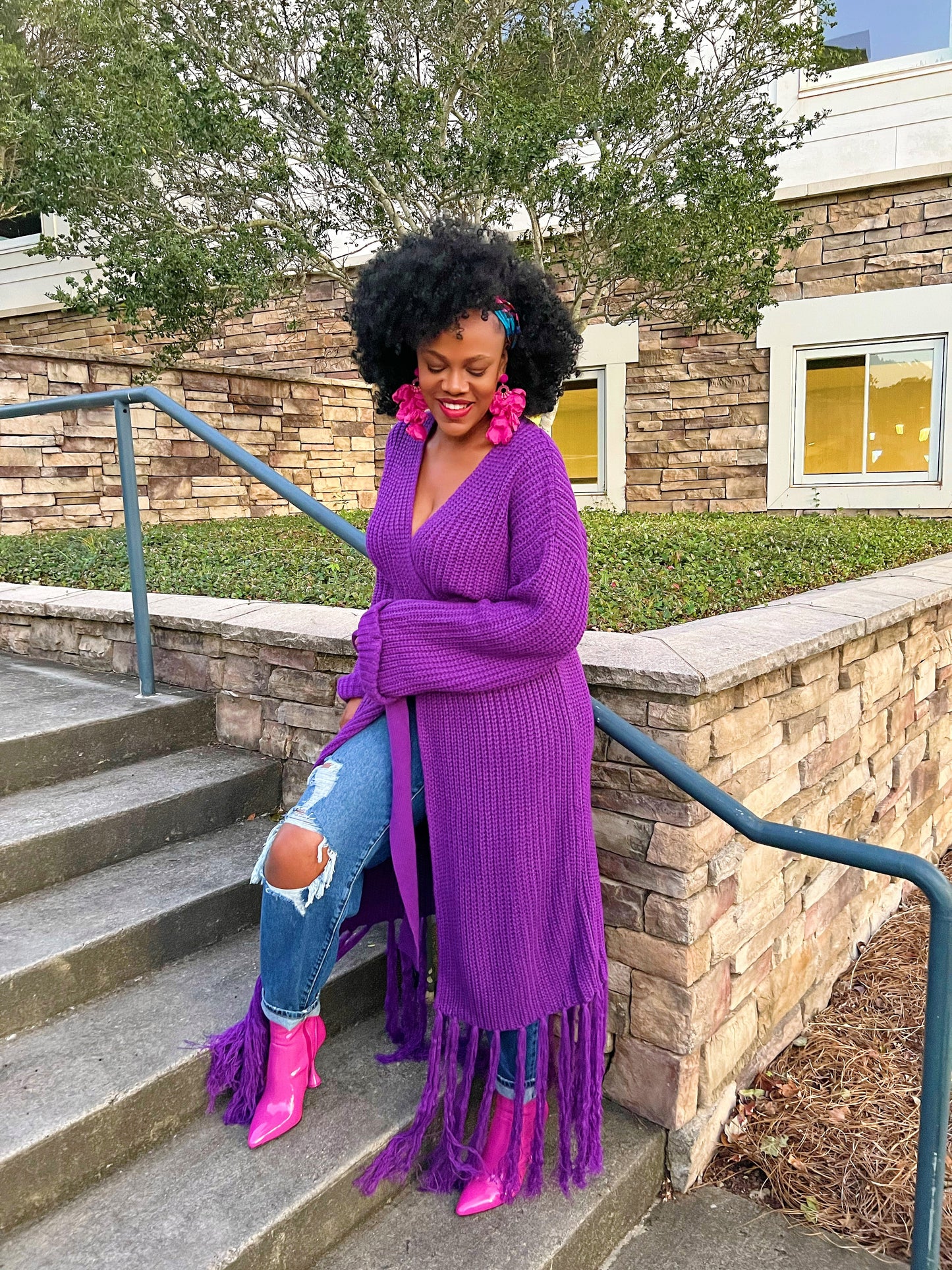 Sweater Weather Purple(Fits Sm-3x)