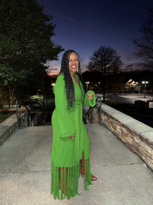 Sweater Weather Green (Fits Sm-3x)