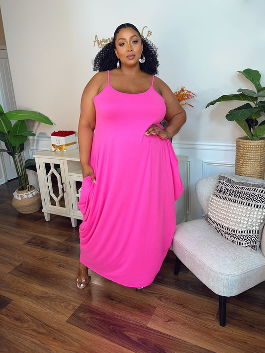 The Summer Dress (Fuschia)