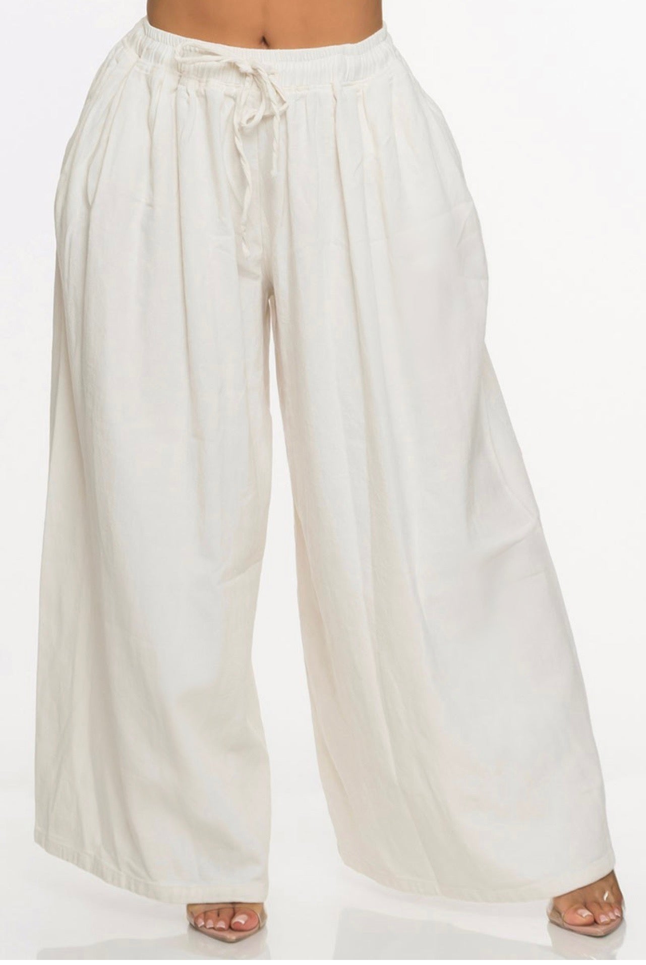 Very Wide Leg Pants(off white)